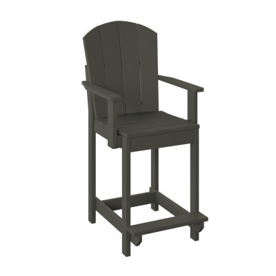  Chaise de salle à manger à hauteur de comptoir Fanback. Café