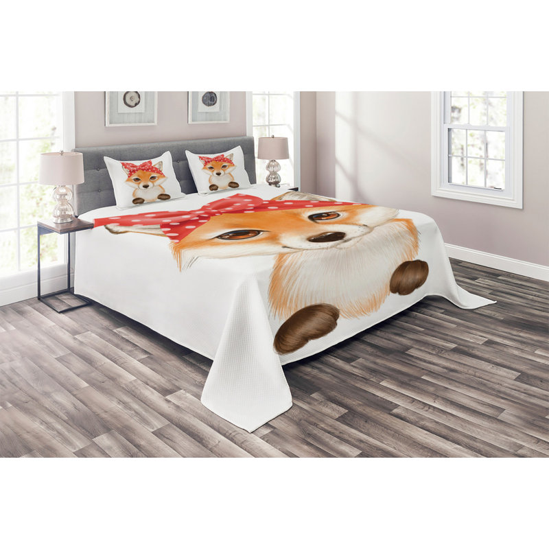 Farmhouse / Country Coverlet, King Bedspread + 2 Shams