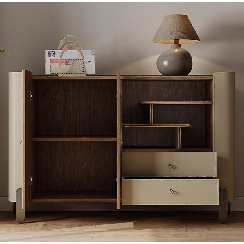 Buffet multifonctionnel de style rétro, H 34,6 po x l 47,2 po x P 15,7 po