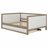 Upholstered Daybed With Trundle And Nailhead Decoration