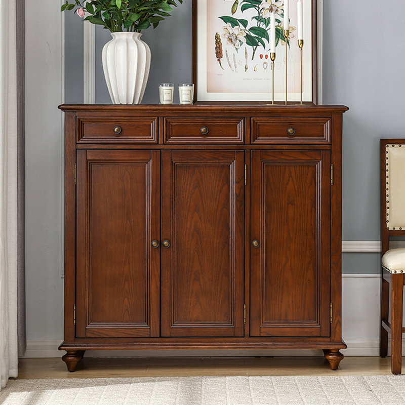 Walnut Solid Wood Shoe Storage Bench