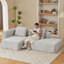Canapé modulaire en velours côtelé 107,5 po-2113782904