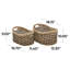 Ensemble de 2 paniers en ruppie maritime
