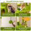 Multi-level Kitty Tower Cute Cat Tree for Adult Cats-Green