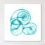 Turquoise Sky Snails - Wrapped Canvas Print-1733194337