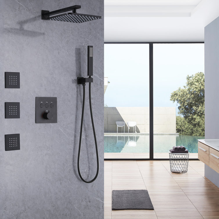 Complete Shower System with Rough-in Valve