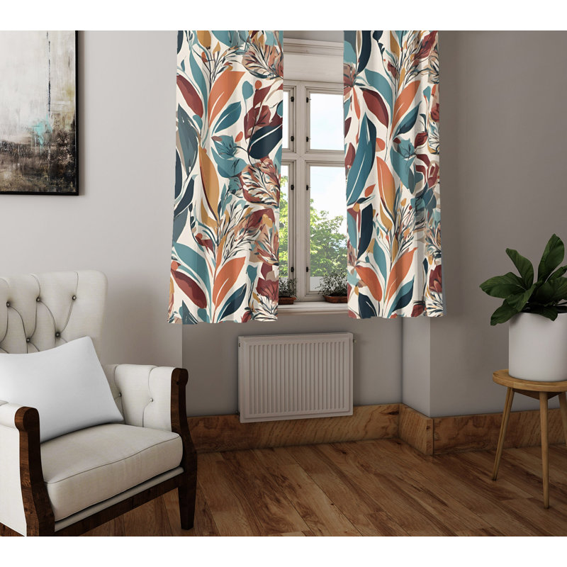 Semi Sheer Curtain Pair, 40" W x 61" L