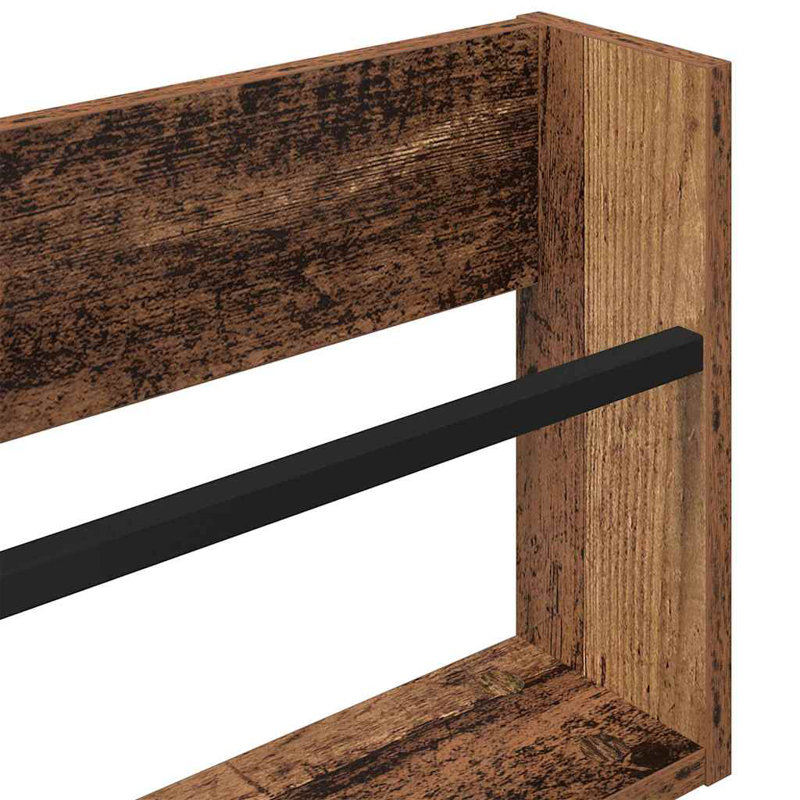 Wood Magazine Rack, Dark Brown