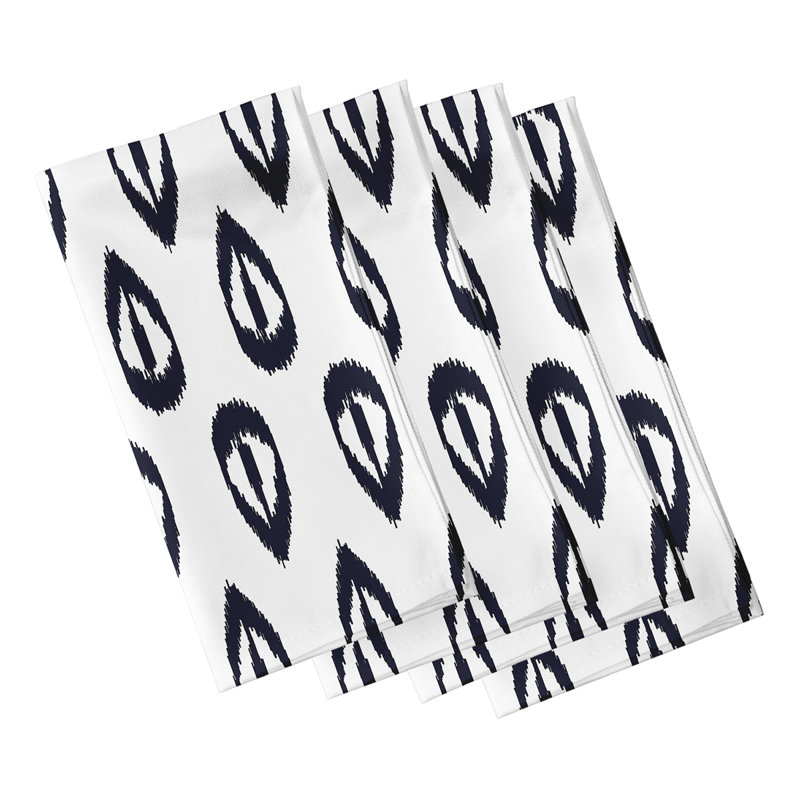 Gulielma Ikat Tears Napkins, Navy
