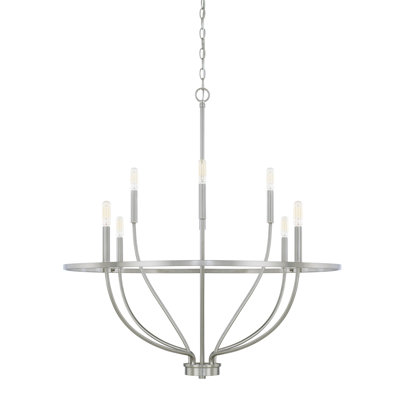Greyson Dimmable Wagon Wheel Chandelier