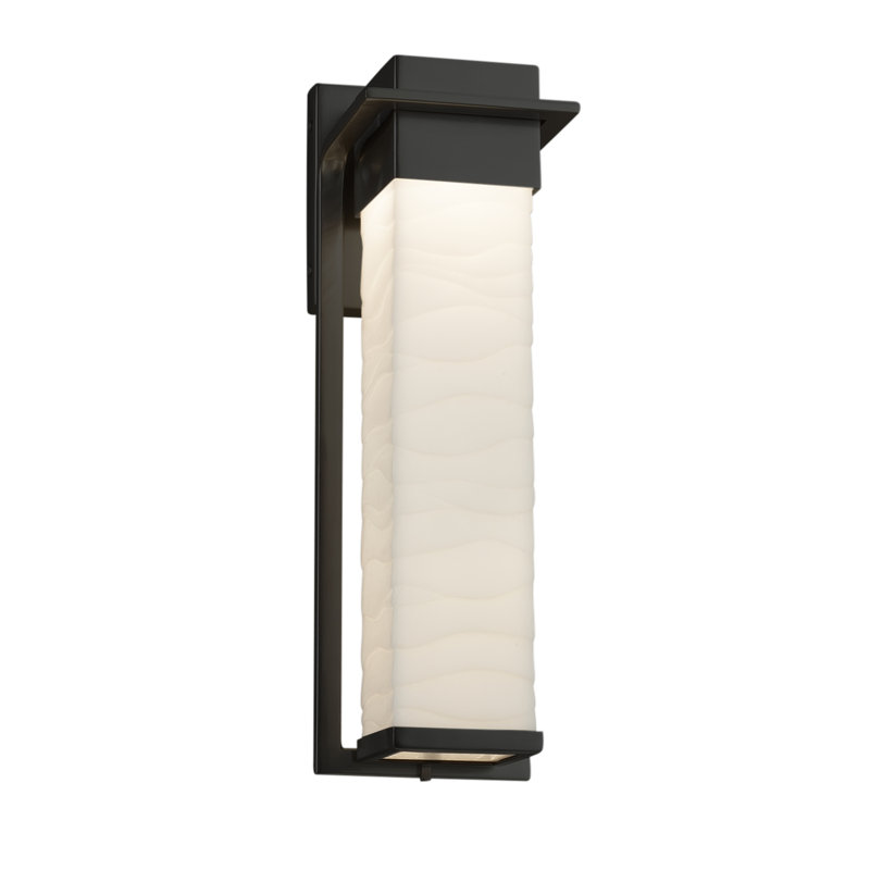 Donasia Wall Light, 16.5" H x 5" W x 5.5" D, Matte Black