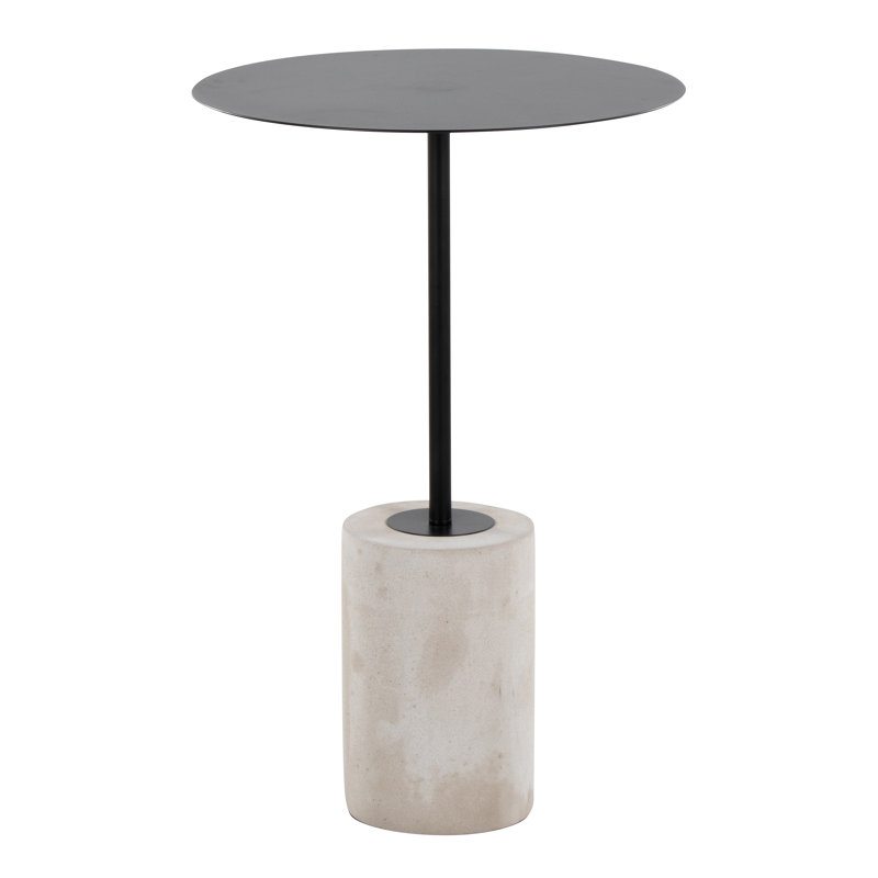 Pursley End Table, Black, Concrete