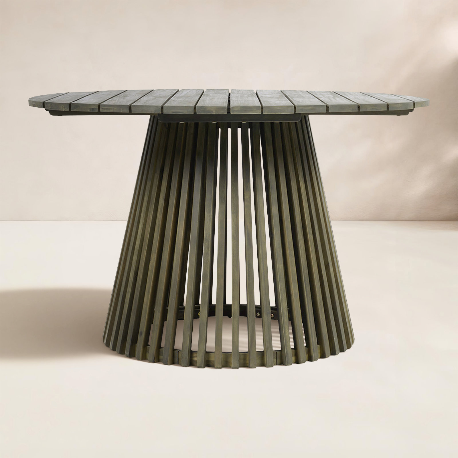 47.25 " Acacia Patio Dining Table, Gray