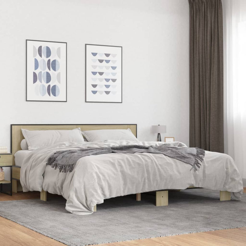 Olgun Bed, Small Single (2'6), Sonoma Oak