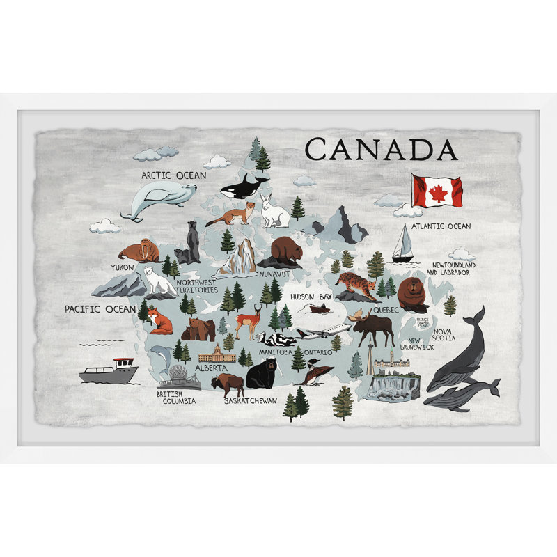 Sanchez - Picture Graphic Art, Grey, White, 41cm H x 61cm W