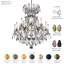 Renaissance Rock Crystal 15 Light 38in x 44in Chandelier in Black with Amethyst and Black Diamond Heritage Handcut and Quartz Rock Crystals-411680142