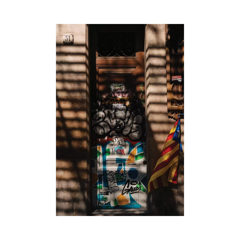Barcelona Shadows by Bethany Young - Print on Canvas, 66.04cm H x 45.72cm W x 3.81cm D, Wrapped Canvas
