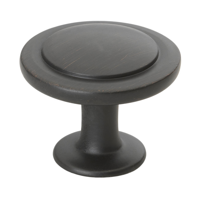 Poignée champignon 1 1/4 po de diamètre, Bronze frotté à l'huile