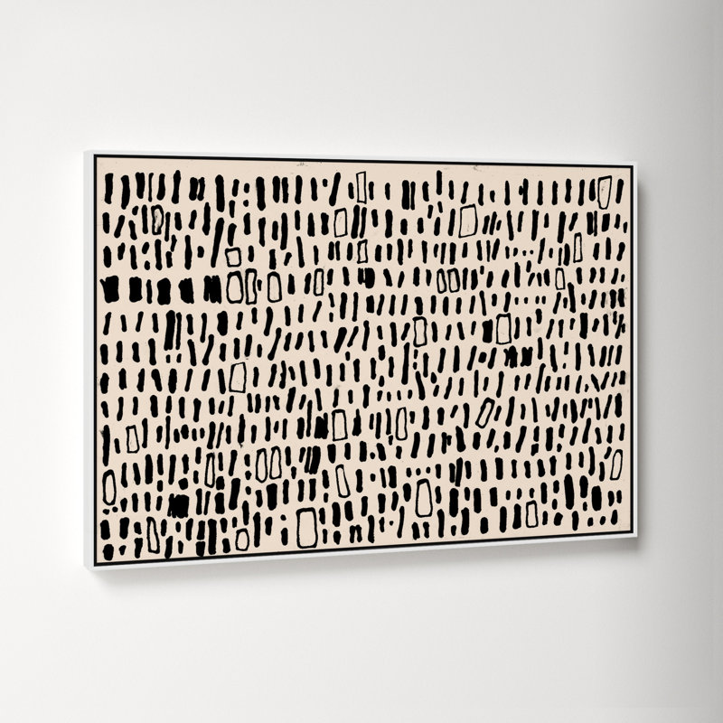 Tribal Code by Filippo Ioco, White, 25.5" H x 37.5" W x 2" D