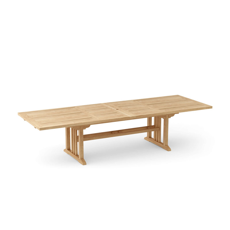 Sahara Outdoor Teak Dining Table, 80" - 126" L