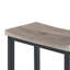 Table de canapé 59 "avec prise de courant et lumière DEL | Table de bar avec 3 tabourets de selle pour le salon
