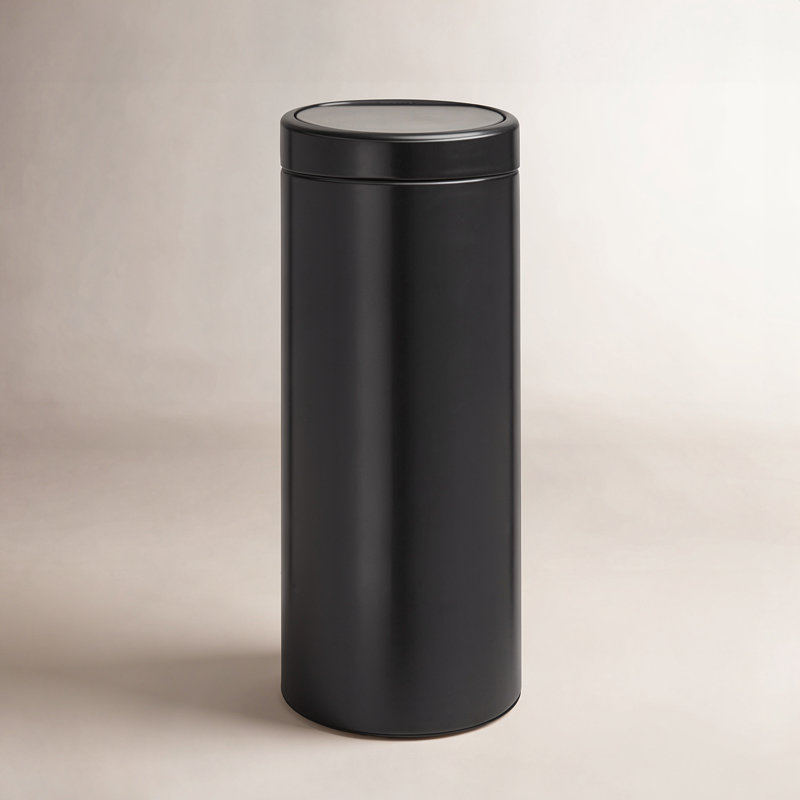 Brabantia 8 Gallon Touch Top Trash Can, Matte Black