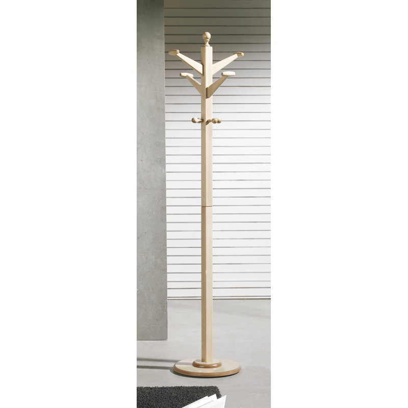 Freestanding 8 - Hook Coat Rack, Natural