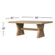 Jarrett Dining Table 84"-Drifted Oak Solid