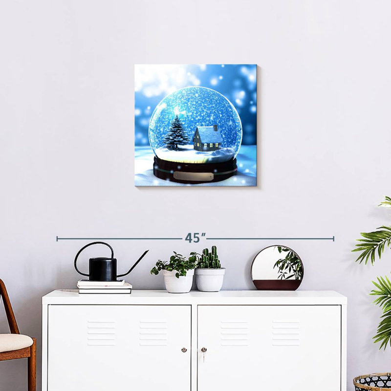 Lelend Christmas Snow Globe, 20" H x 20" W