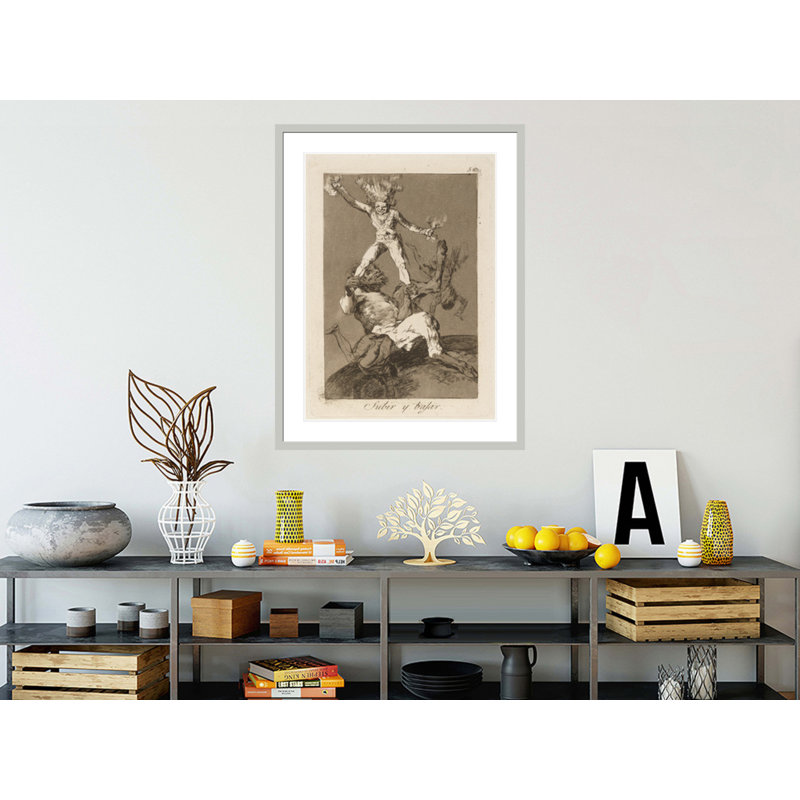 Subir y bajar. (Se lever et se baisser.) Par Francisco de Goya - Impression sur toile, H 41,5 po x l 31,78 po