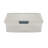 Wham Clip 13.2L Square Plastic Storage Boxes with Secure Clip Lock Lids. L:39.5 x W:39.5 x H:12cm Clear/Stone/Slate Grey-675530036