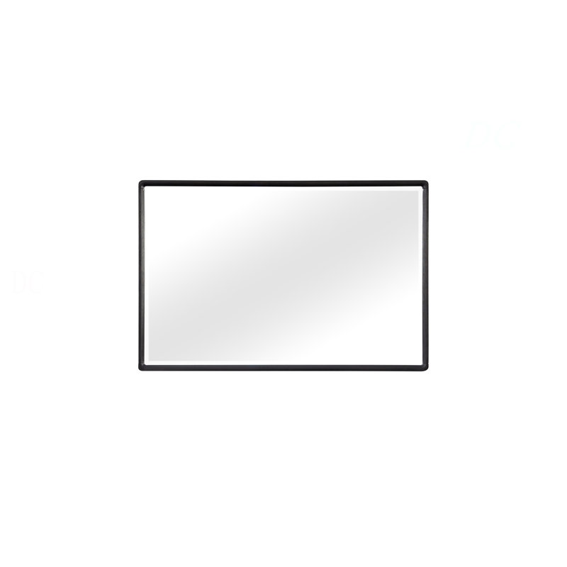 Miroir rectangulaire en bois, finition poivre