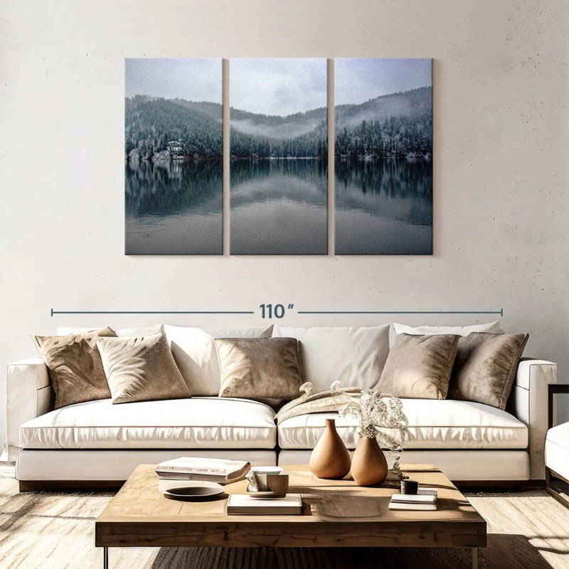 Alvord Cold Coeur D'Alene Lake, 48" H x 74" W