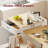Kitchen Island with Extendable Dining Table-2045593943