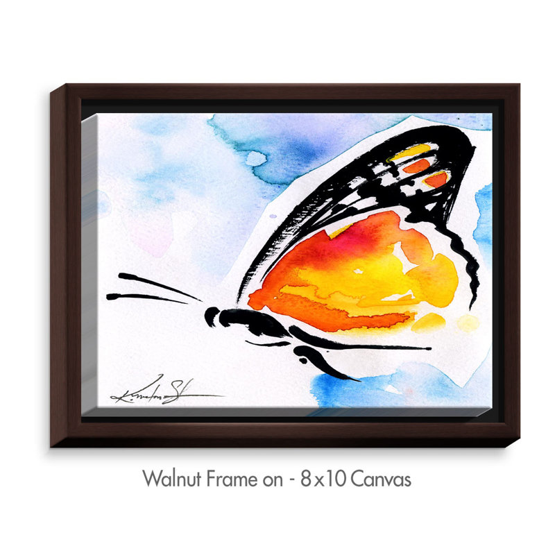 « papillon love xxx », impression, H 14 po x l 11 po x P 1,5 po, Toile tendue