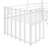 Baymont Metal Loft Bed With Roof And Window, Guardrails And Ladder-124611205