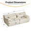 Causeuse modulaire 78 "avec repose-pieds, canapé de compression dans une boîte-979869175