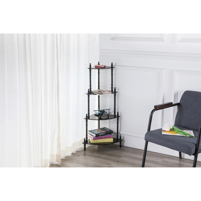 Tablette de coin sur pied 39 po de hauteur 39 po - pour ranger des objets décoratifs spéciaux, des livres et des jeux de société