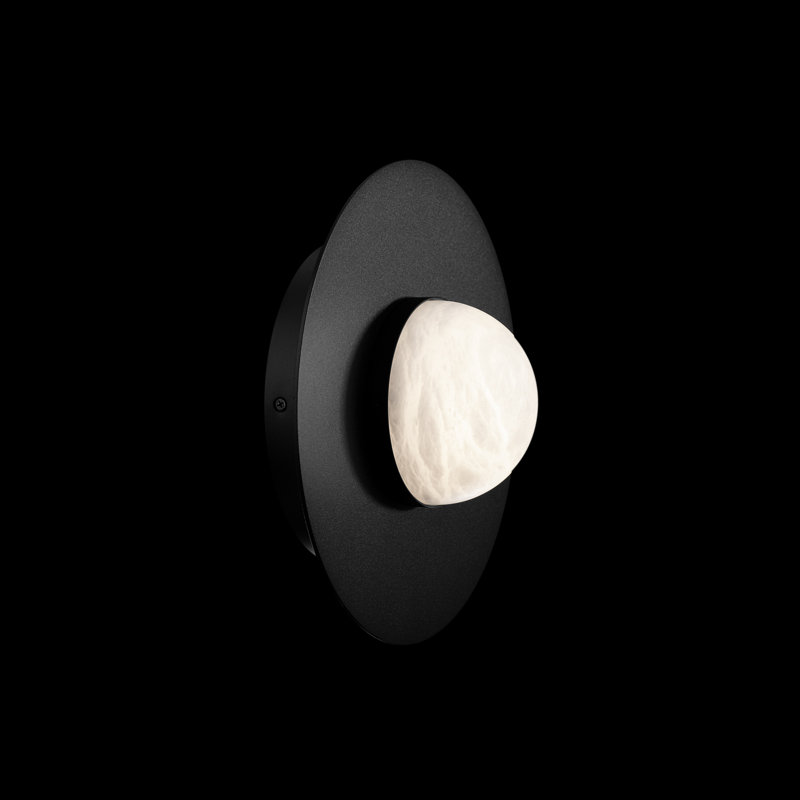 Landed LED Flush Mount, Black