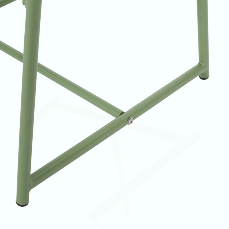 3 Piece Outdoor Seating Group With Durable Iron Construction And Breathable Mesh, Ideal For Patios And Balconies, Green