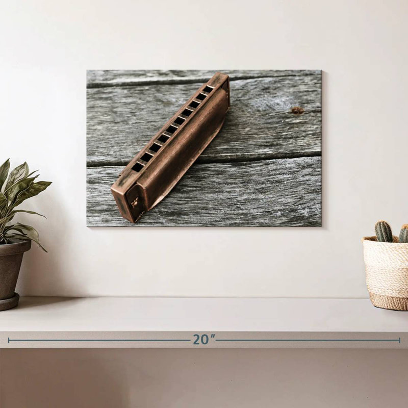 Abarca Ten-Hole Harmonica, 8" H x 12" W