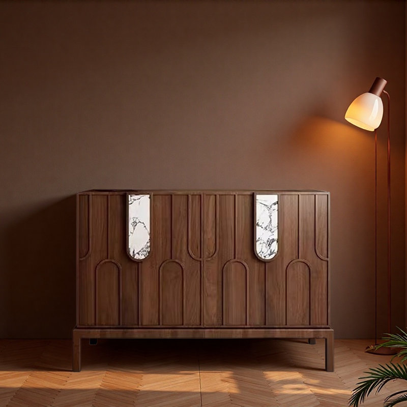 Buffet moderne, rétro et simple, Noyer