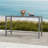 59" Rectangular Outdoor Bar Table, Modern Aluminum Outdoor Patio Table for Garden and Balcony-1449862546