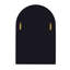 Mcfarren Metal Arch Wall Mirror-846200324