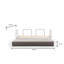 Élégant canapé-lit 2 places, beige, 78,7 po x 39,4 po x 31,5 po | Tissu 100% polyester, nettoyage à sec | Structure entièrement en mousse avec 28 mousses en mousse à densité moyenne | Conception convertible polyvalente, facile à déplacer avec des pieds en métal-822983002
