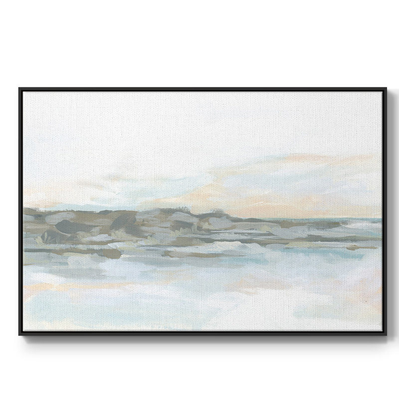 Rock Coast I, reproduction d'art sur toile, Noir, H 25 po x l 37 po x P 2 po
