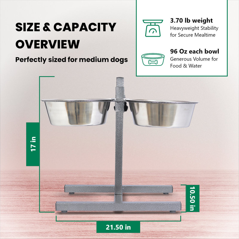 Diner pour animaux Dinahlee, 96 oz./12 tasses