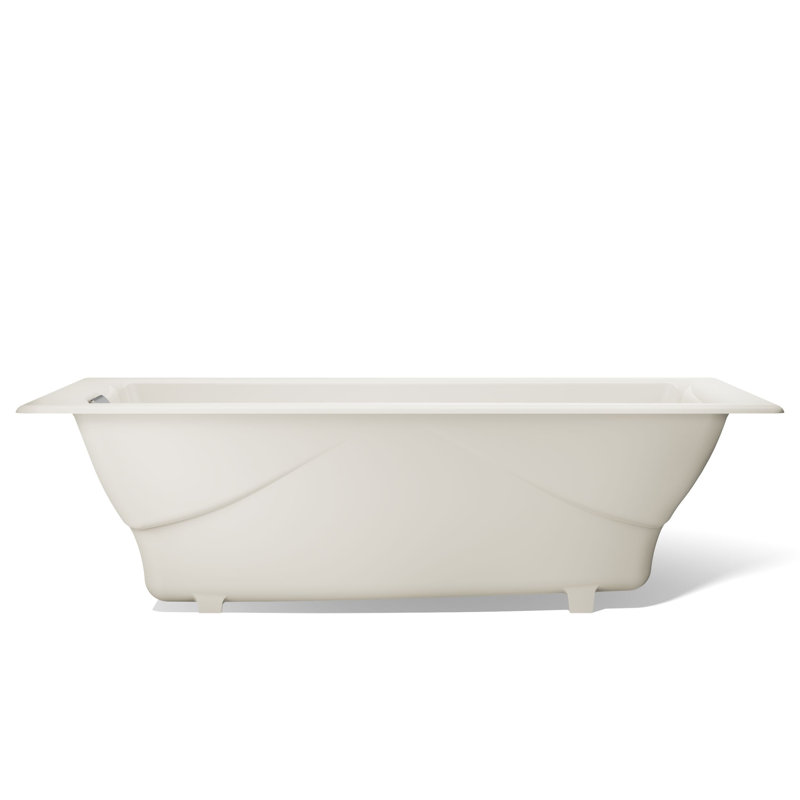 Tea-for-Two® 72" x 36" Soaking Bathtub, Biscuit