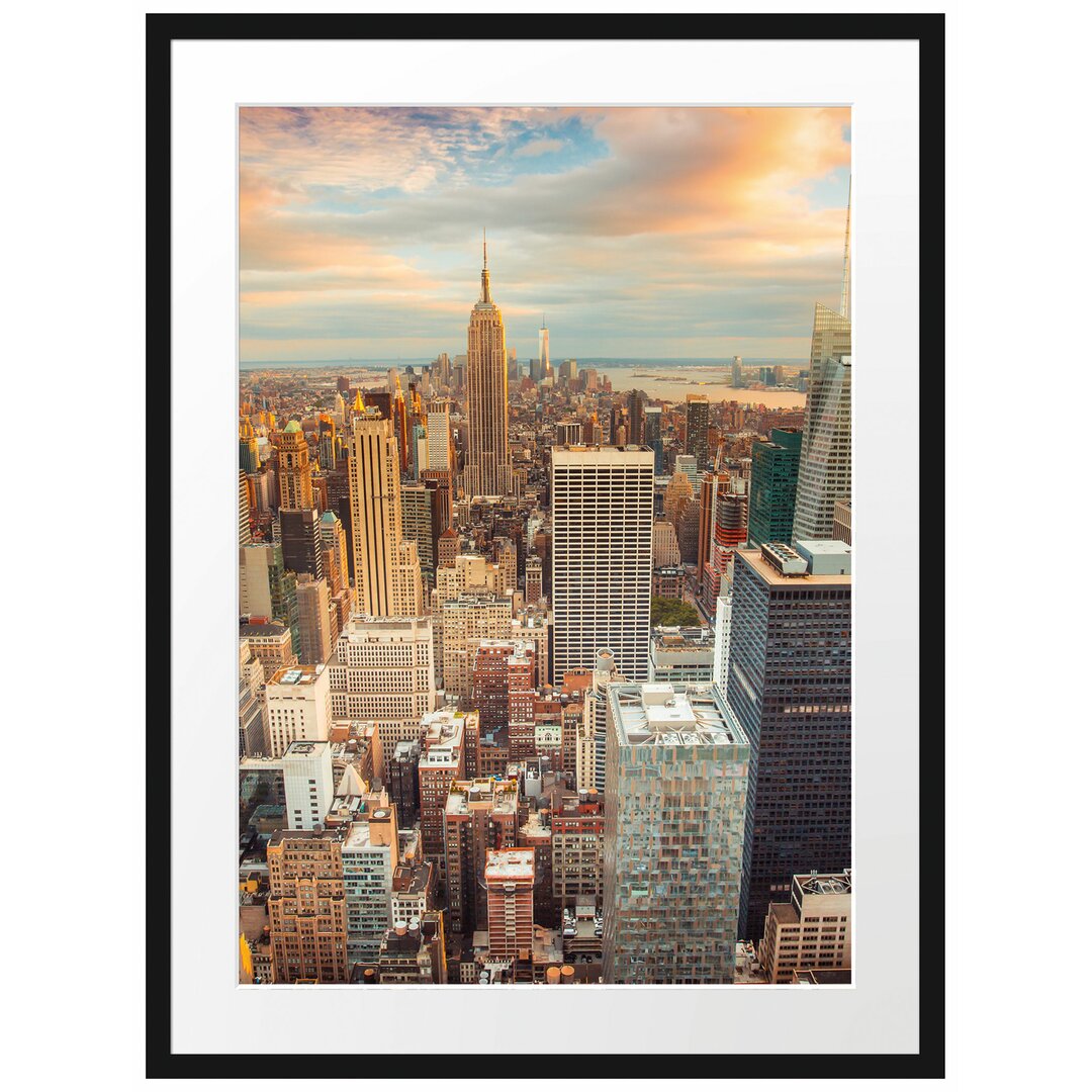 Gerahmtes Poster Skyline von New York