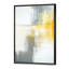 «Gray and Yellow Blue Abstract», reproduction d'art sur toile-51146032-51146030